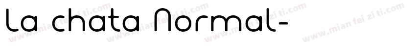 La chata Normal字体转换